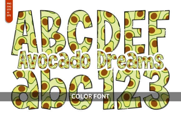 Avocado Dreams: A Playful Font for Creative Projects