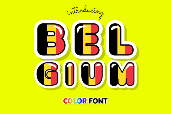 Belgium: The Colorful Display Font for Modern Design