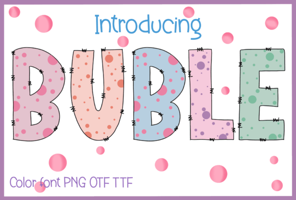Buble: The Playful Bubble Font for Whimsical Design