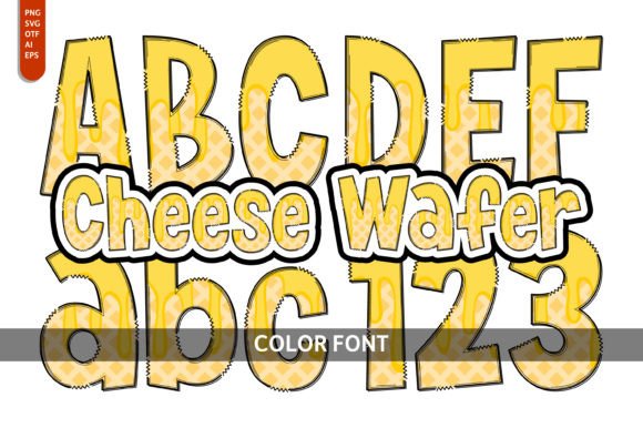 Cheese Wafer: A Playful Color Font for Creative Projects