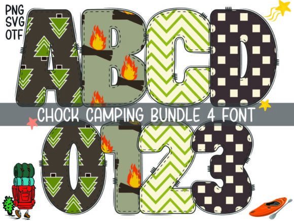 Chock Camping: A Color Font for Vibrant Projects
