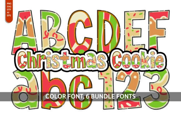 Christmas Cookie Bundle: A Playful Font for Festive Designs