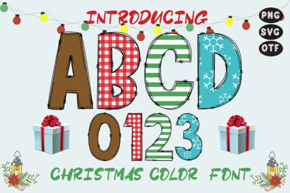 Christmas Letters: Your Festive Color Font for Holiday Designs