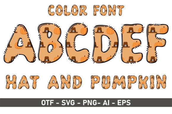 Designing with Character: The Pilgrim Hat and Pumpkin Font