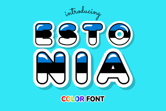 Estonia: A Color Font Inspired by the Baltic Flag