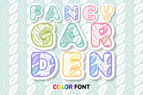Fancy Garden: A Lively Leaf Pattern Font for Modern Creators