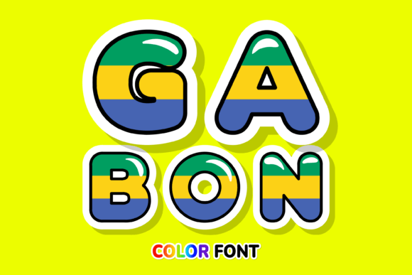 Gabon: A Flag-Inspired Typeface for Striking Designs
