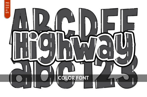 Highway: A Playful, Artistic Typeface for Creative Projects