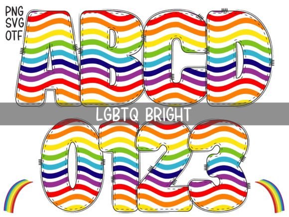 Lgbtq Bright: A Bubble Rainbow Font for Joyful Design