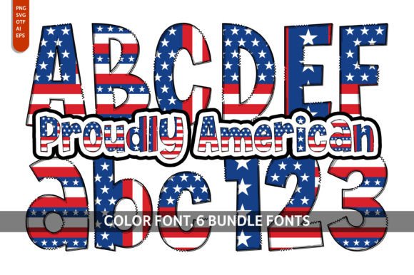 Proudly American Bundle: A Designer's Guide to Patriotic Typography