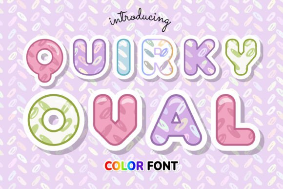 Quirky Oval: A Playful Color Font for Modern Projects