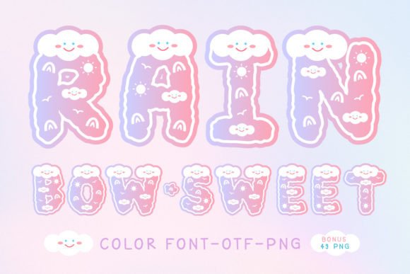 Rainbow Sweet: A Typeface for Joyful, Vibrant Projects