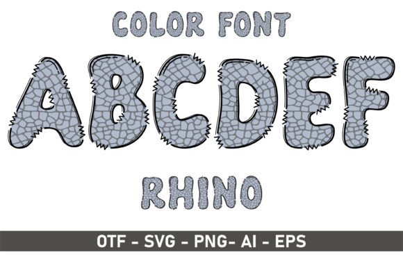 Rhino: A Creative Font for Playful and Artistic Designs