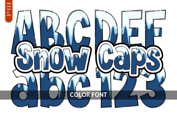 Snow Caps: A Whimsical Font for Playful Designs