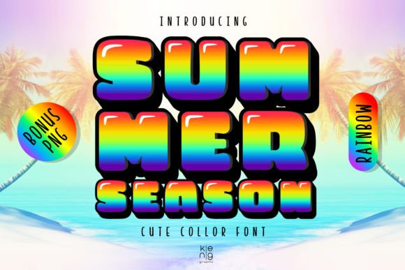 Summer Season Rainbow: A Font with Instant Visual Punch