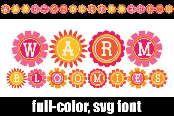 Warm Bloomies: A Creative Font for Joyful Design