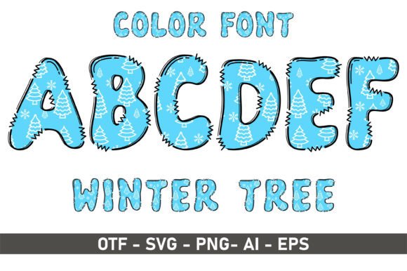 Winter Tree Font: A Playful Addition to Your Design Toolkit